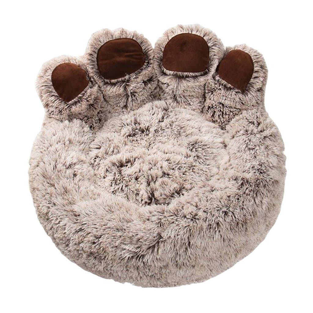Paws-Shaped Bed Brown & White - 50cm