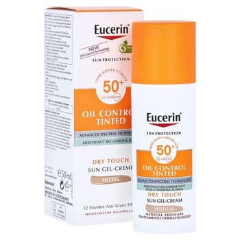 کریمی ژێلی ڕووخساری یوسێرین بۆ کۆنترۆڵکردنی ڕۆن لەگەڵ ڕەنگ SPF50+ ناوەند