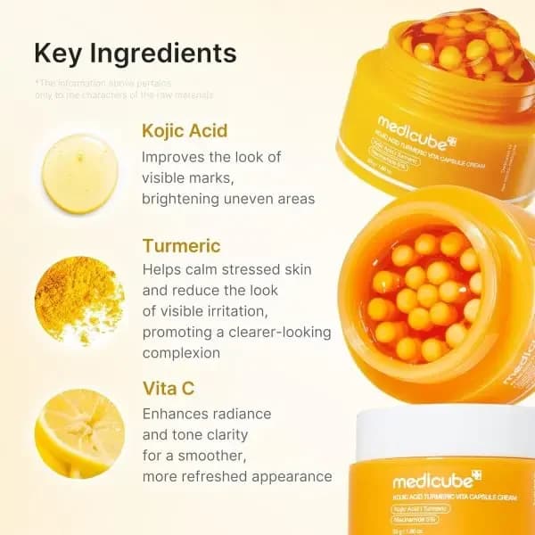 Medicube Kojic Acid Turmeric Vita Capsule Cream - 53g — photo 3