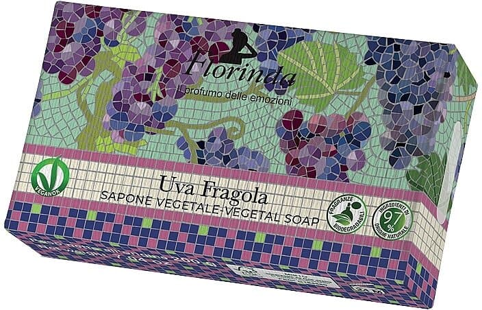 Florinda Natural Soap 'Italian Mosaic- Strawberry Grape'