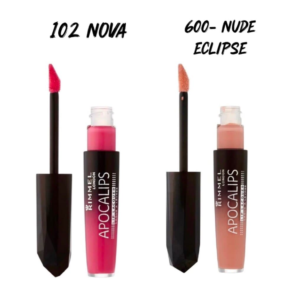 Rimmel Apocalips Lip Lacquer Duo – 102 Nova & 600 Eclipse