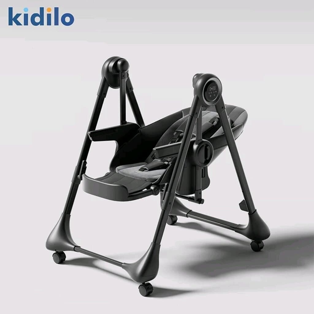 كرسي طعام ومرجوحة كهربائي قي ان واحد kidilo c810 اسود — photo 2