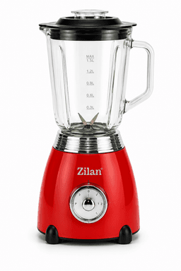 Zilan 3-Piece Retro Kitchen Set Red (Kettle, Blender, Toaster) + Gift (Floria Manual Chopper) — photo 2