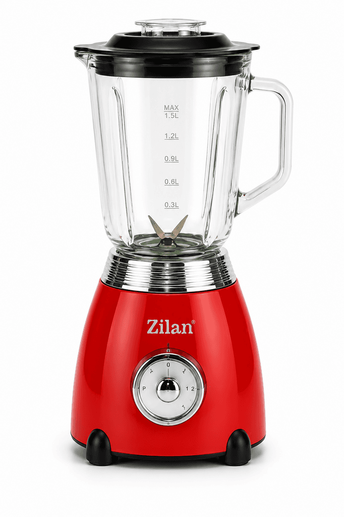 Zilan 3-Piece Retro Kitchen Set Red (Kettle, Blender, Toaster) + Gift (Floria Manual Chopper) — photo 2