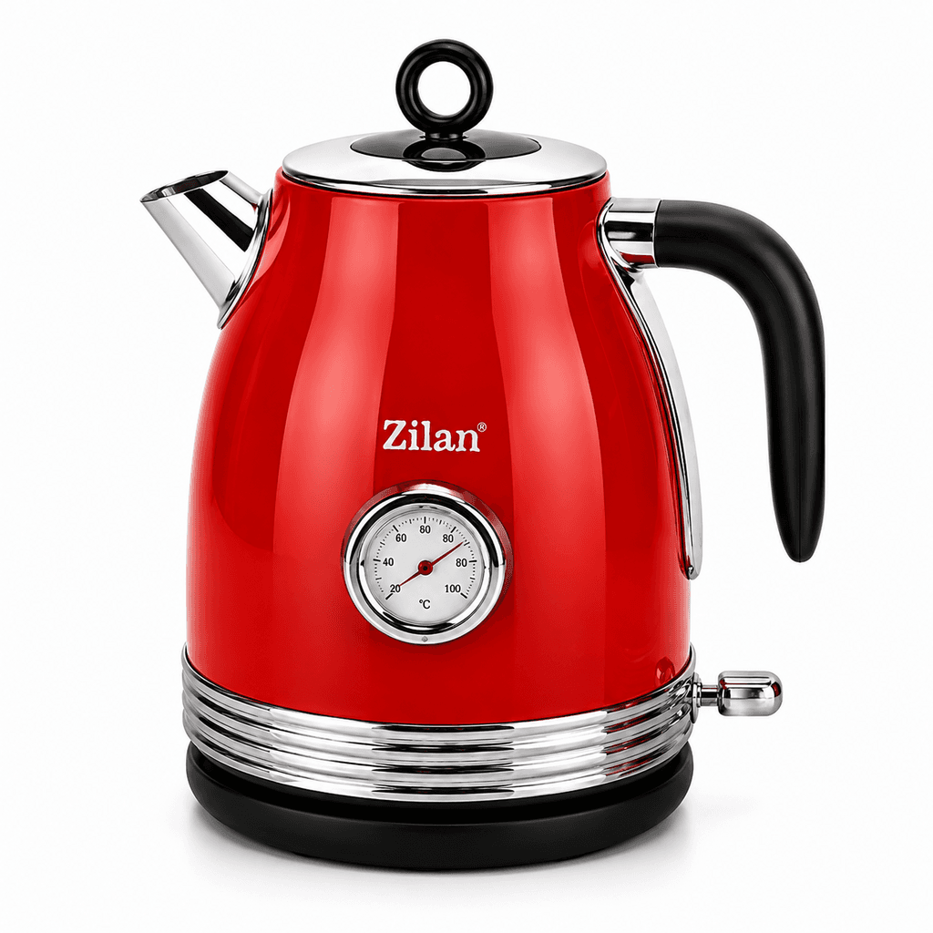 Zilan 3-Piece Retro Kitchen Set Red (Kettle, Blender, Toaster) + Gift (Floria Manual Chopper) — photo 3