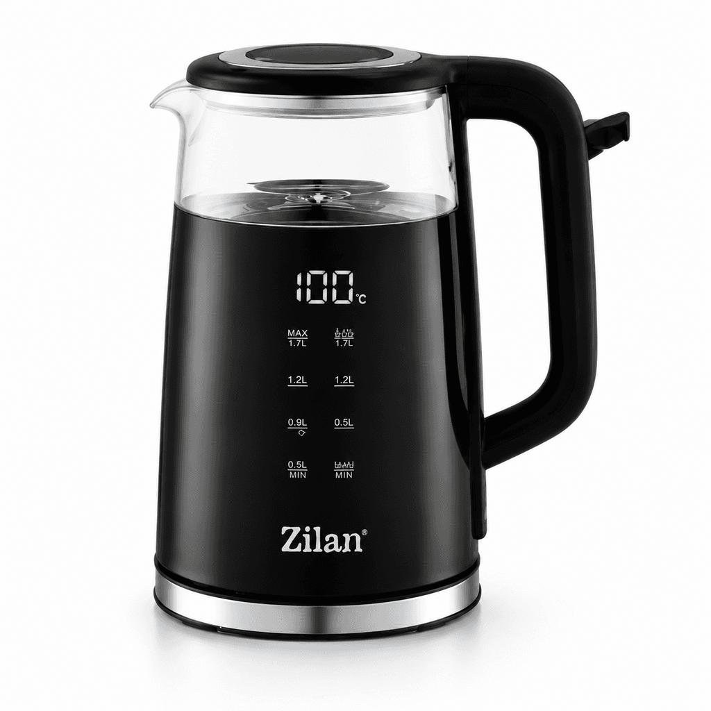 Zilan 3-Piece Kitchen Set Black (Espresso Machine, Kettle, Toaster) + Gift (Zilan Hair Dryer) — photo 2