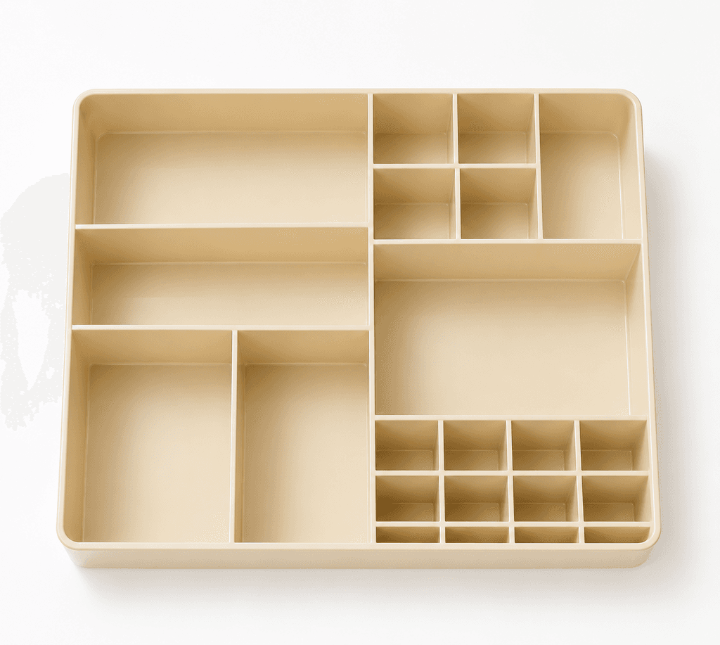Multi-Functional Plastic Makeup Organizer and Cosmetic Storage Vanity Box