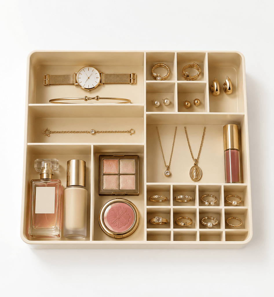 Multi-Functional Plastic Makeup Organizer and Cosmetic Storage Vanity Box — photo 2