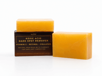 Vlitic Kojic Acid Dark Spot Remover Soap with Vitamin C, Retinol & Turmeric