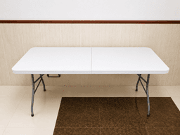 Portable 6ft Folding Table - Heavy-Duty White Utility Table for Events and Dining — photo 1