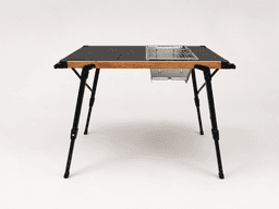 Portable Camping Grill Table (75x38cm) - Compact Black Outdoor BBQ Table — photo 1
