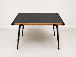 Portable Camping Grill Table (75x38cm) - Compact Black Outdoor BBQ Table — photo 4