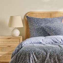 Blue with Floral Pattern