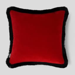 Red with Black Fringe