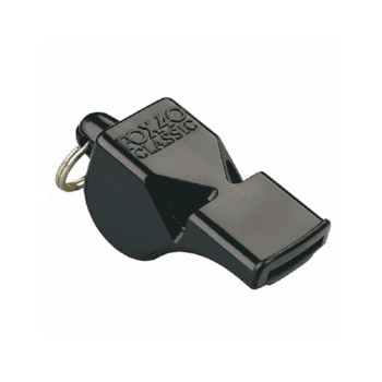 Fox 80 Classic Pealess Referee Whistle (Black)