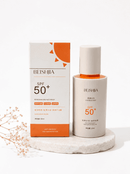 Beishjia Refreshing Hydrating Sunscreen Cream - Non-Greasy High SPF Protection (30ml)