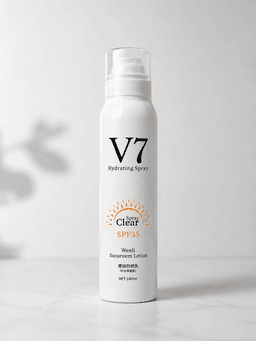 سپرەی پاراستنی خۆر و نەمکەری Wenli V7 بێ ڕەنگ SPF ٣٥ - ١٨٠ مل — photo 1