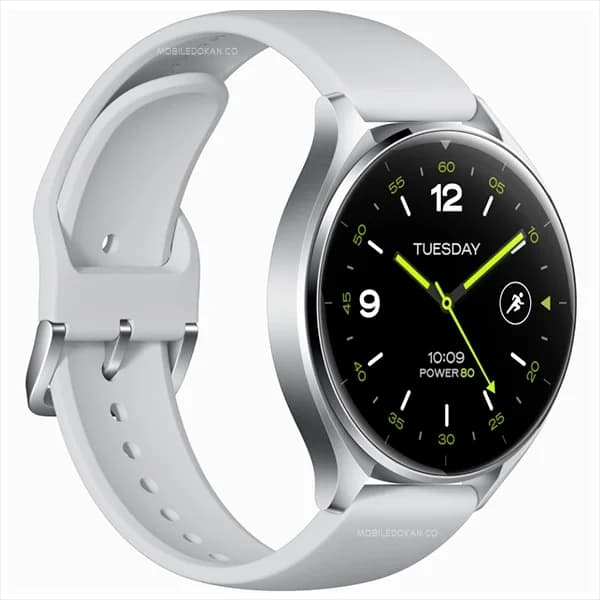 ساعة شاومي Watch 2 (هيكل فضي مع سوار TPU رمادي)