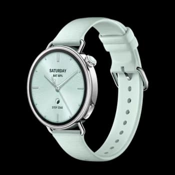 ساعة شاومي Watch S4 41mm سوار فلورورابر (أخضر نعناعي)