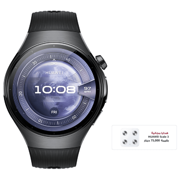 ساعة هواوي HUAWEI WATCH 5 46mm (أسود) + هدية مجانية (ميزان) — photo 4