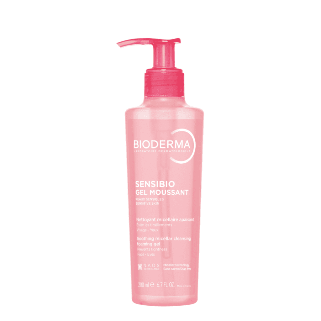 منظف رغوي لطيف بتقنية الميسيلار من Bioderma Sensibio Gel Moussant للبشرة الحساسة - ٢٠٠ مل