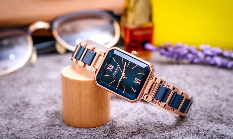 Julius Analog Women's Watch - JA-1273 (Blue / Gold) — photo 3