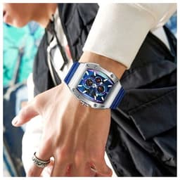Julius Analog Men's Watch (Blue) — photo 3