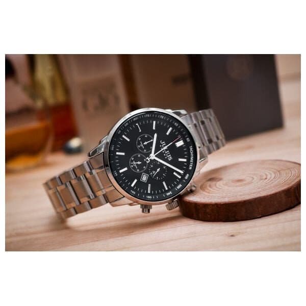 Julius Analog Men's Watch (Silver) — photo 3