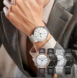 Julius Analog Men's Watch - JAH-130 (Silver) — photo 3