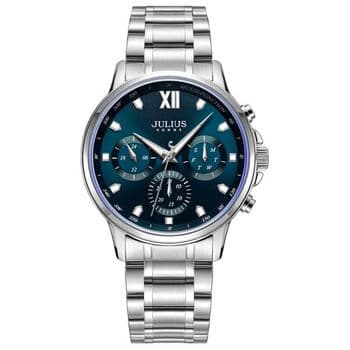 Julius Analog Men's Watch - JAH-113 (Silver)