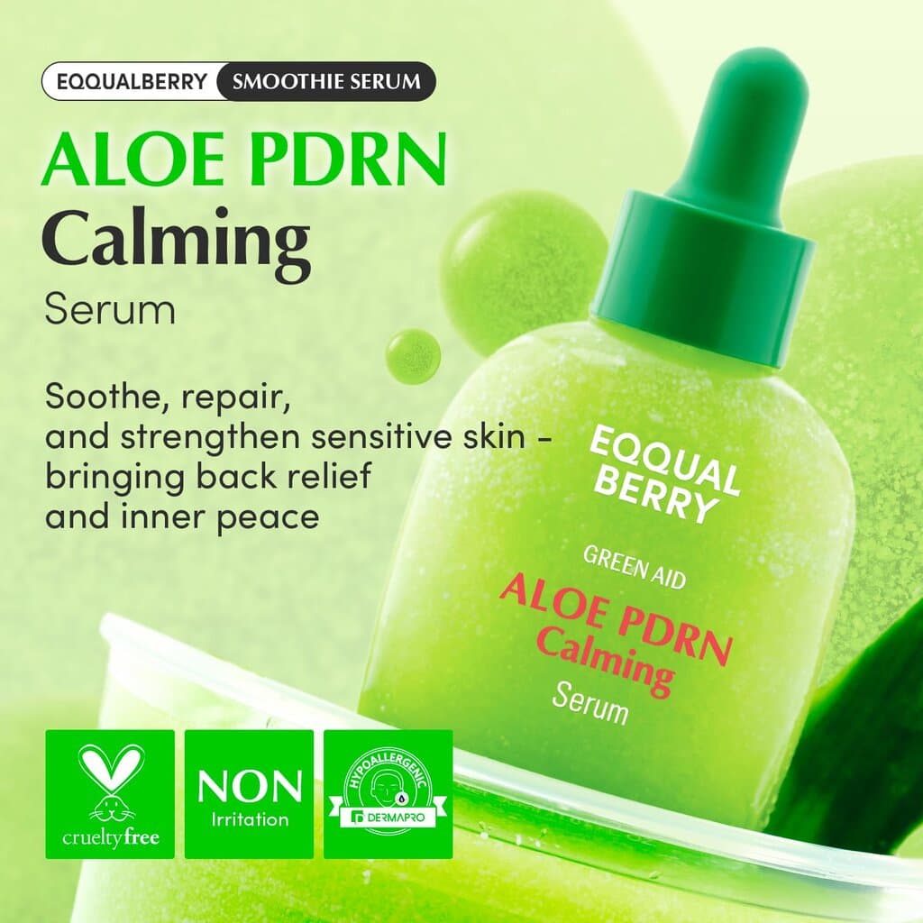 EQQUALBERRY Aloe PDRN Calming Smoothie Serum - 30ml — photo 2