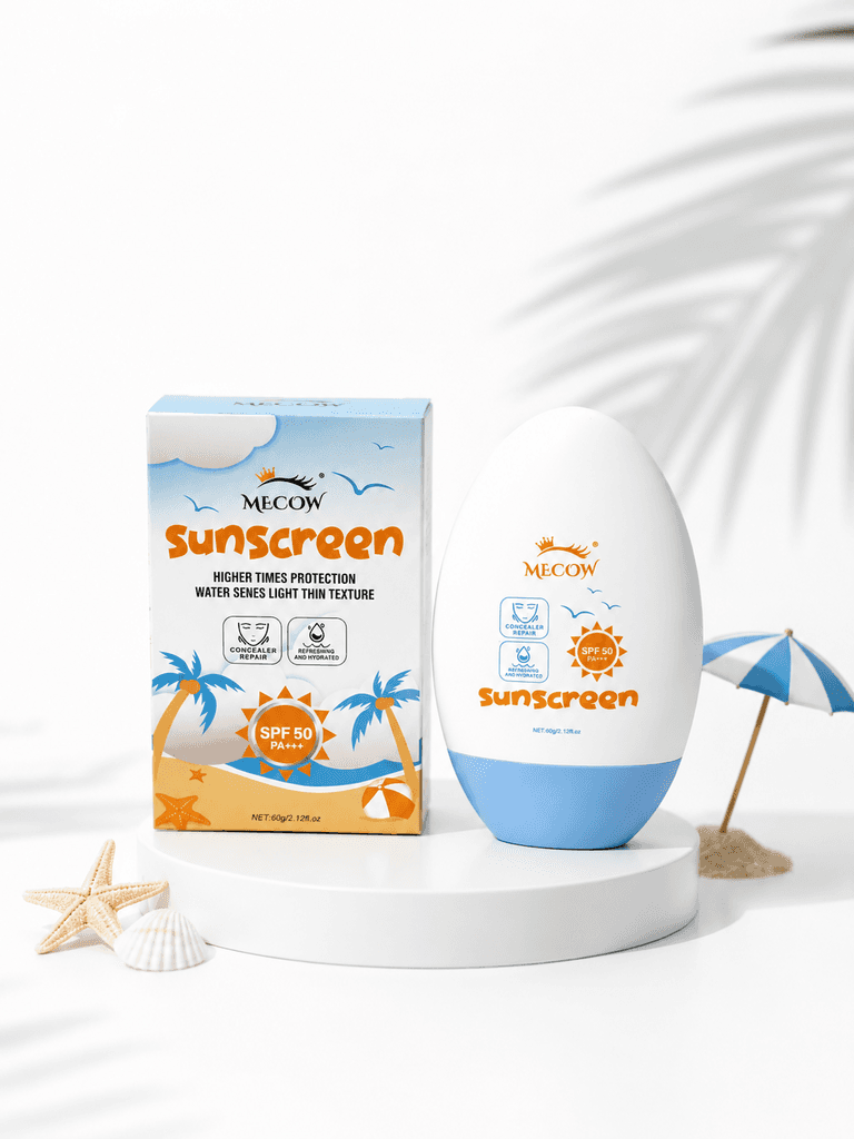 کرێمی خۆرپارێز و شێدارکەری Mecow SPF٥٠+++ - ٦٠ گرام