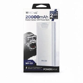 پاوەر بانکی Wekome WP-121 Kiren Series بە توانای 20000mAh و 12W – شەحنکردنەوەی خێرای 2 ئامێر بە یەکە