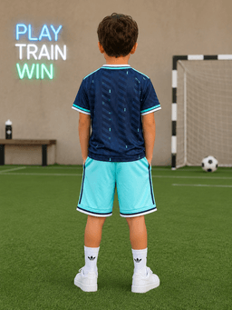 Kids Adidas Germany National Team Dress and Shorts Set - Navy Blue (Size 22) — photo 2