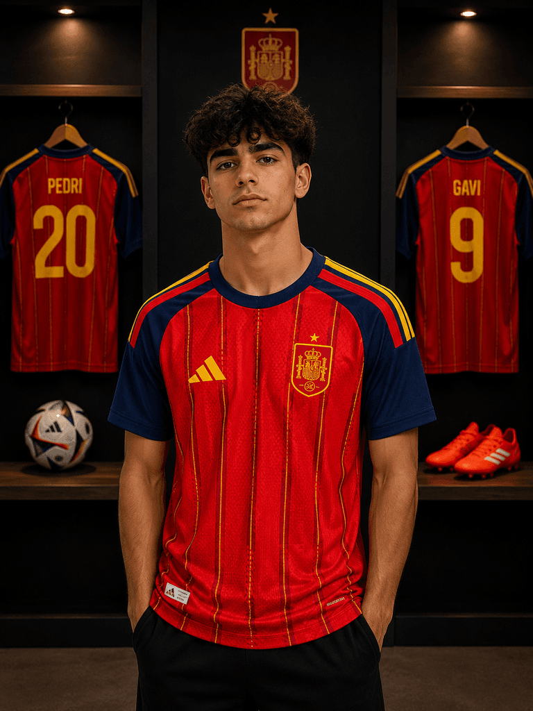 Official adidas Spain National Team Football Jersey - Red (M)