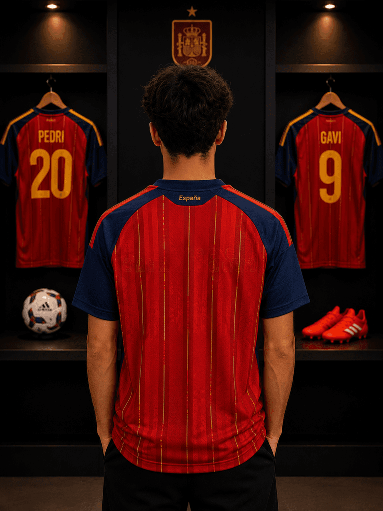 Official adidas Spain National Team Football Jersey - Red (M) — photo 2