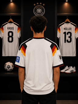 تیشرتی فەرمی تیمی نەتەوەیی نیشتیمانی ئەڵمانیا adidas - سپی (M) — photo 2