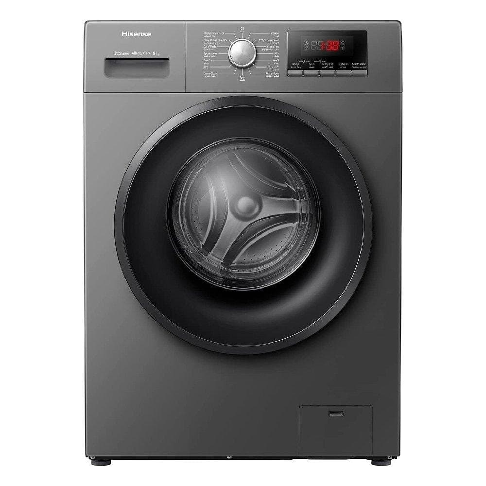 Hisense 8KG Front Load Washer WFQP8012T/S - Titanium Gray
