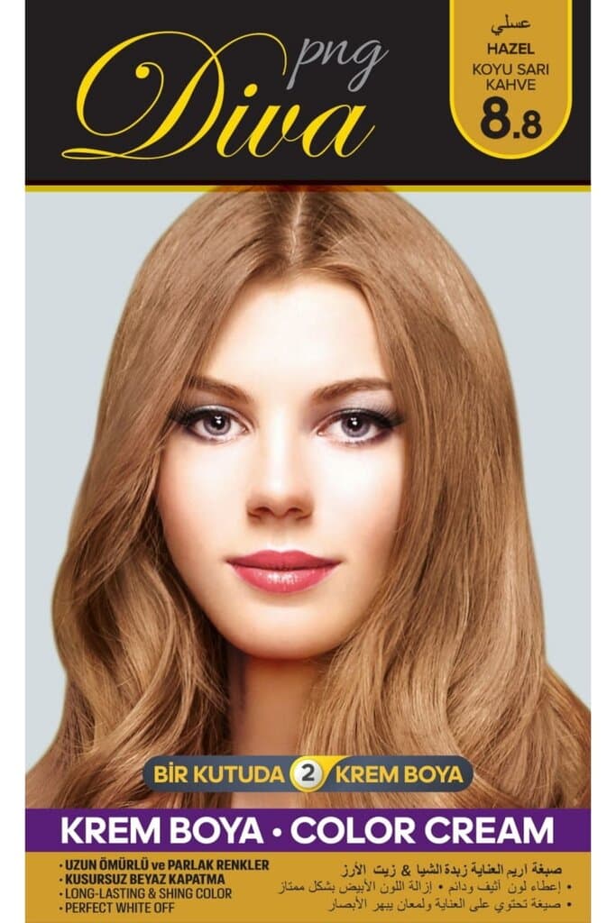 صبغ شعر ديفا بزيت الاركان و زبدة الشيا | عسلي 8.8 من Diva