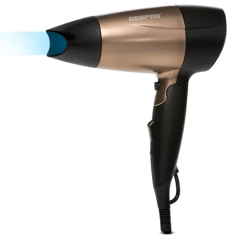 Geepas Mini Hair Dryer With Foldable Handle 1600W - GH8642 (Gold)