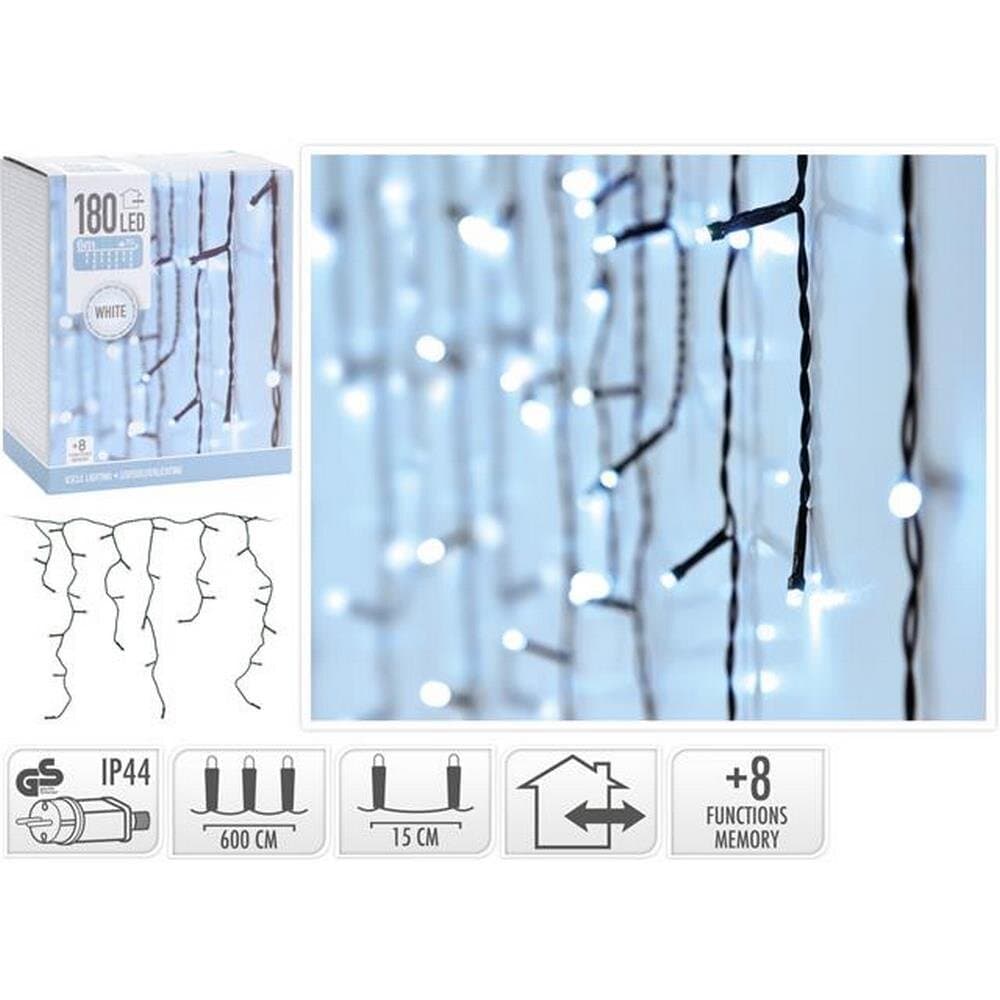 Led Lıghts Icıcle 180 Whıte Outdoor