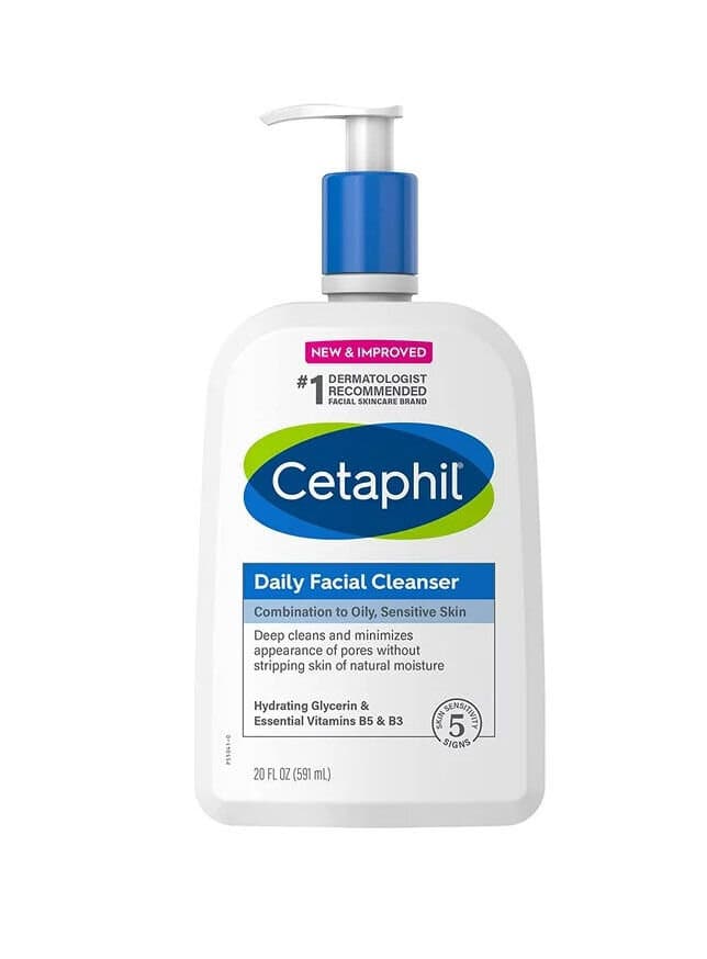 CETAPHIL Daily Facial Cleanser for Sensitive, Combination to Oily Skin,