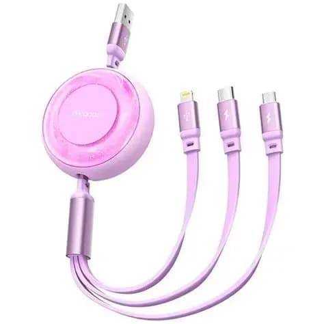 McDodo USB-A to USB-C + Lightning + Micro USB Cable - CA-3571