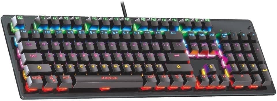 Jertech JK520 USB Mechanical Gaming Keyboard (Black)