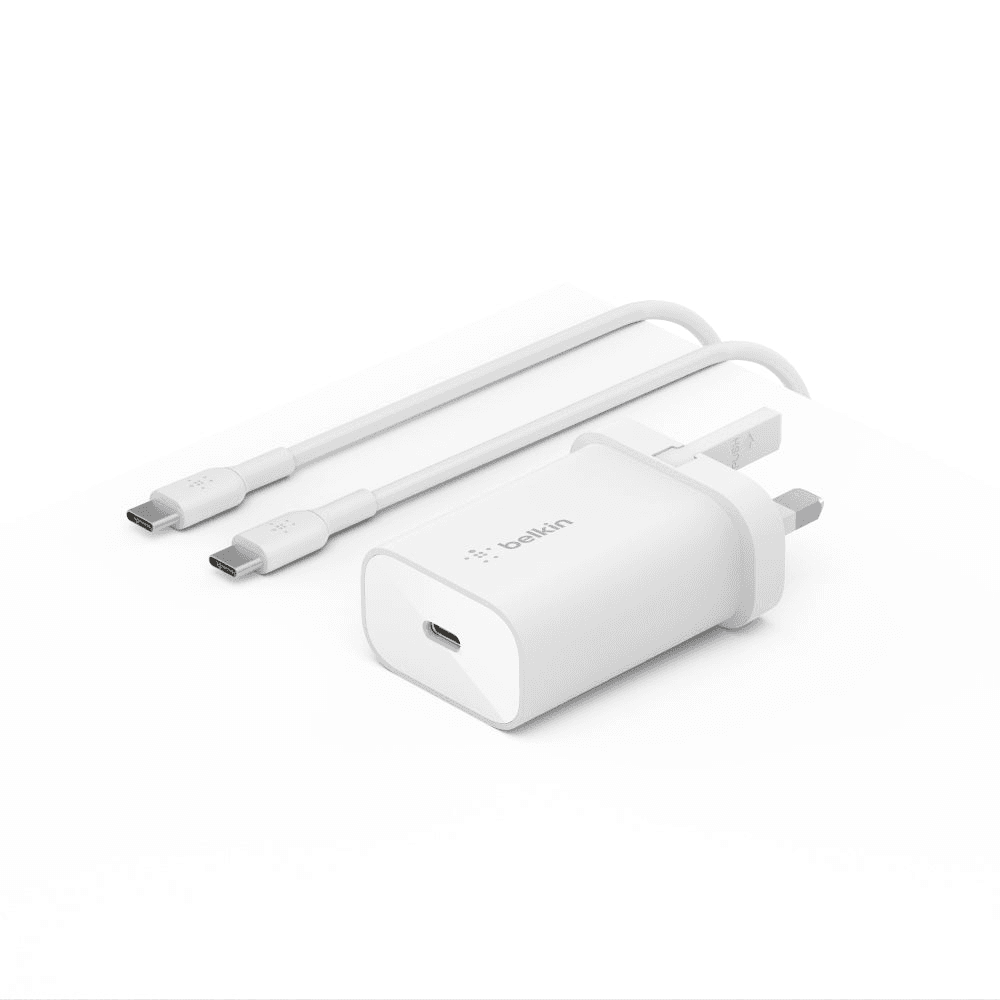 Belkin Boost Charge 25W USB-C Wall Charger (White)