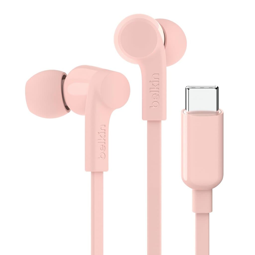 Belkin USB-C Wired Earbuds - Pink