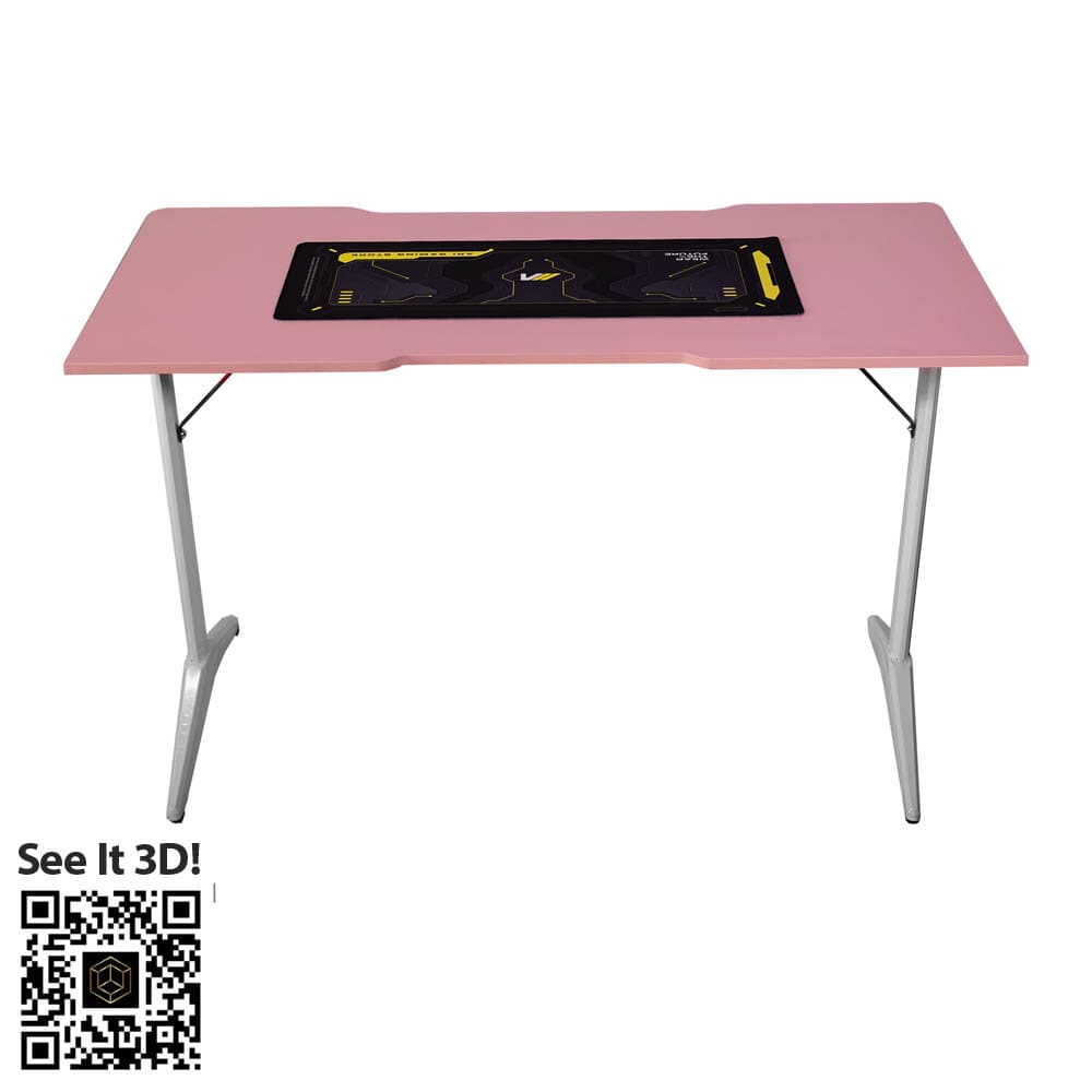 ARI GAMING Gain Power Gaming Table - Pink & White