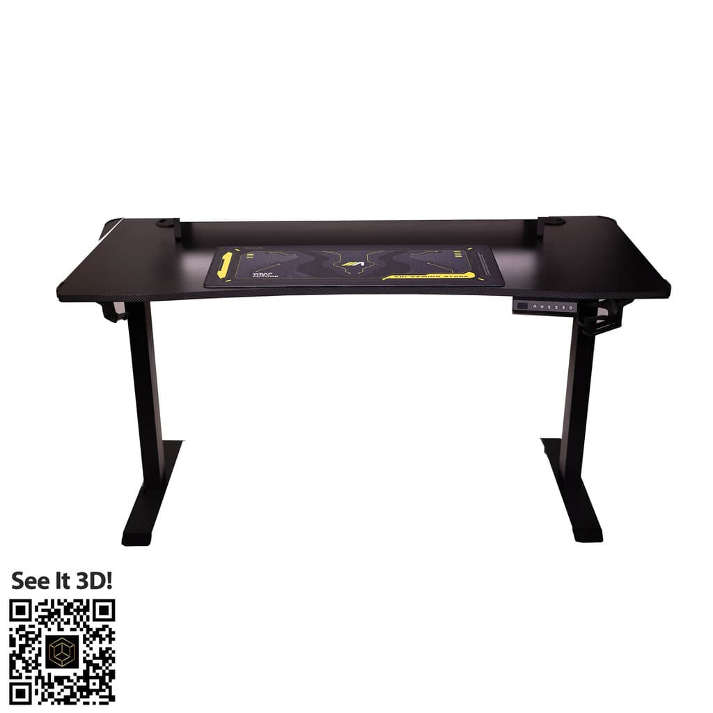 ARI GAMING Meta Knight Adjustable RGB Gaming Table - Black