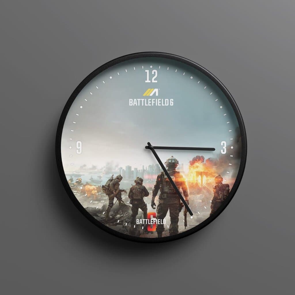 BATTLEFIELD 6 Gaming Wall Clock