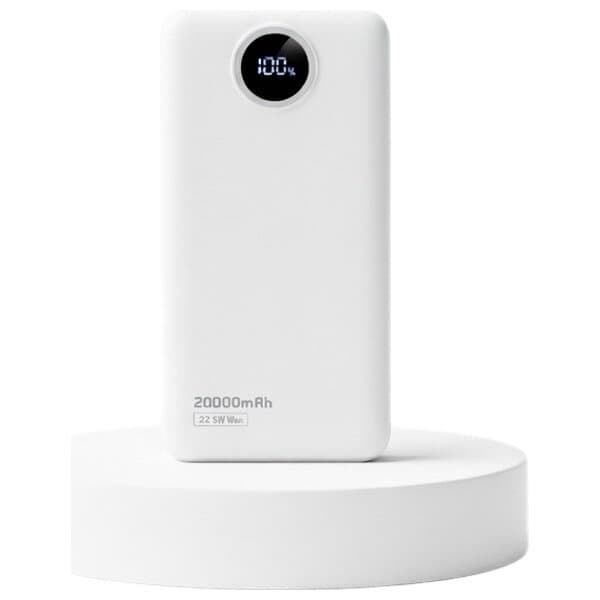 Baz Portable Charger - 20000mAh - PD 22.5W Bi-directional - White